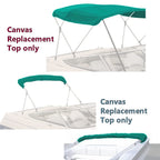 Savvycraft 4 Bow Bimini Replacement Top Canvas Cover 4 Bow 96'' L 73''-78'' W Teal Color