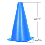 Alyoen 9 Inch Traffic Cones, Plastic Sport Cones, Blue Soccer Training Cones For Outdoor Activity & Festive Events (Sets Of 10/1