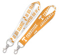 WinCraft NCAA University Tennessee Volunteers 1 Inch Lanyard Key Strap, Metal Ring, Orange, White, OSFA