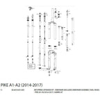 Rockshox Debonair Air Spring Upgrade Kit: Fits Pike (A1-A2/2014-2017) 140Mm-29'', 160Mm-27.5''