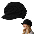 Zibuyu Imported Unisex Winter Woolen Cap For Women & Girls, Woolen Knitted Cap For Women Winter Wear Warm Beanie With Fur Insid