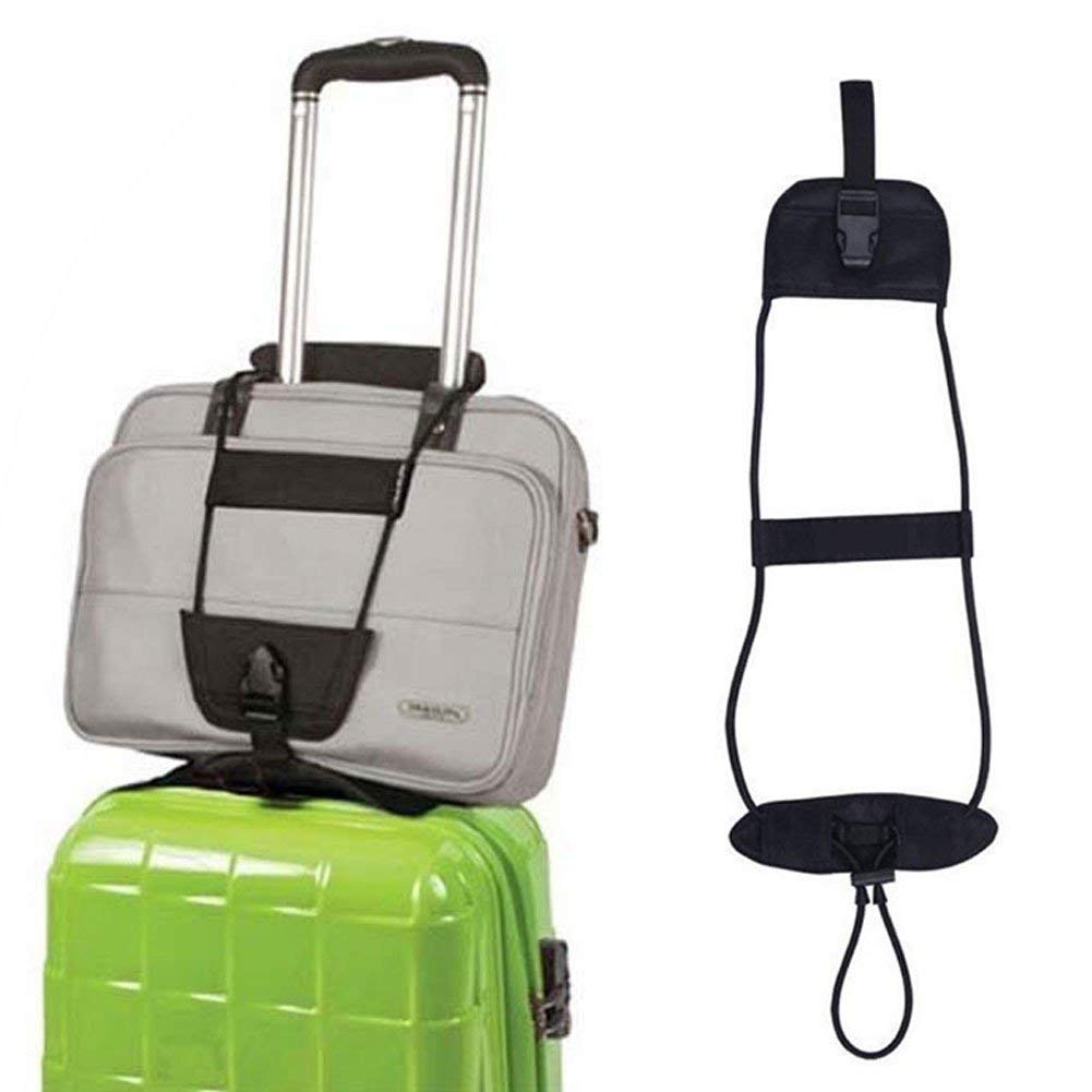 Mezon Adjustable Bag Bungee Belt For Travel Luggage | Elastic Strap For Backpack, Suitcase & CarryOn | HeavyDuty Secure Packin