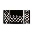 Mayatex New Phoenix Saddle Blanket, Black/Ash/Cream, 38 X 34-Inch