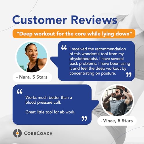 Corecoach Core Strengthening Biofeedback Device For Lower Back Pain Relief, Strength & Stability