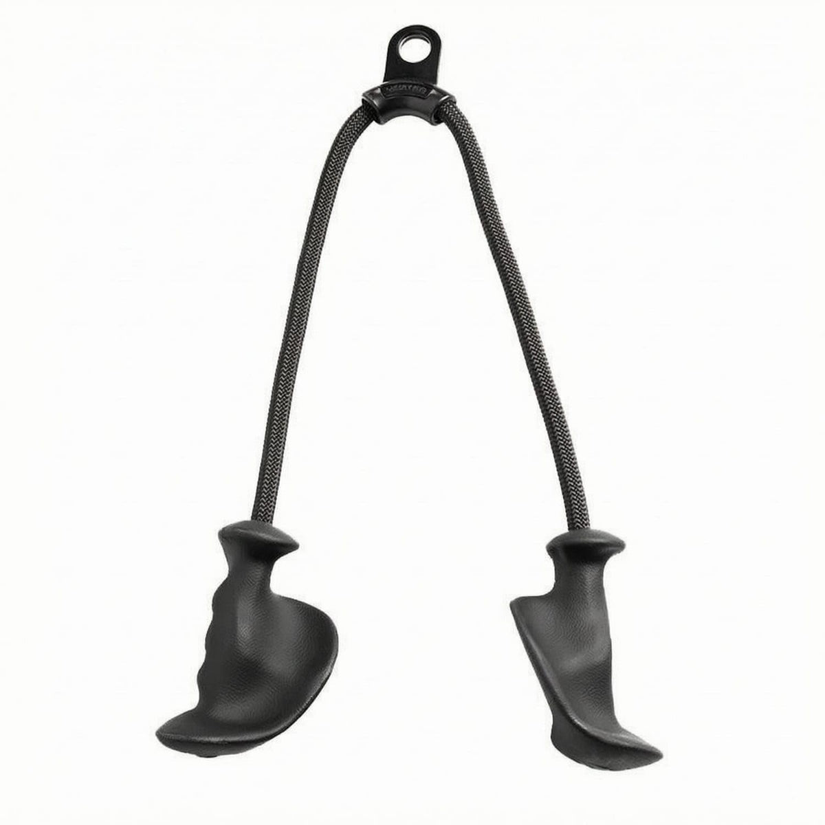 Ecomistiq Molded Tpe DoubleEnded Cable Rope Braided Gym Cable Rope Black Exercise Gear Textured Grip, Tricep Pull Down