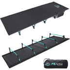 Fe Active Folding Camping Cot - Lightweight, Compact & Portable Camping Bed, Comfortable Sleeping Cots For Adults & Kids - Camp 