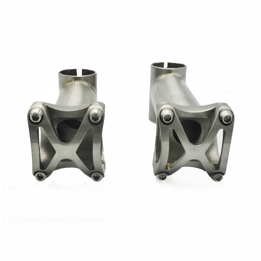 TiTo Titanium Bicycle Stem Bike Stem MTB Mountain Road Handlebar Stem 25.4mm/31.8mm X Length 50/60/70/80/90/100/110/120mm (X Sty