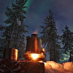 Kelly Kettle Camp Stove Stainless Steel - Boils Water Within Minutes, Uses Natural Fuel, And Enables You To Rehydrate Food Or Co