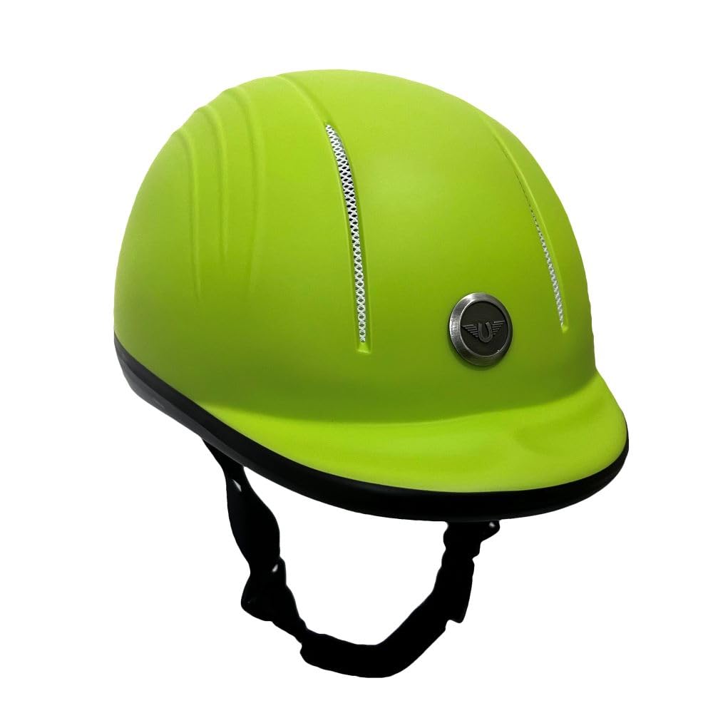 TuffRider Starter Basic Horse Riding Helmet | Comfortable Protective Equestrian Head Gear - SEI Certified - Yucca Green -S