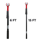 Izzo Golf The Claw Golf Ball Retriever - 15Ft Extension Retriever For Retrieving Golf Balls, Black