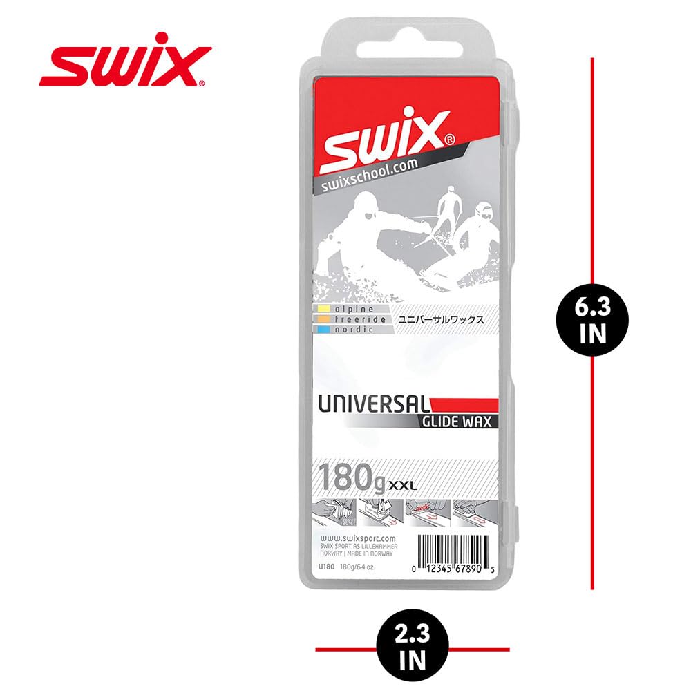Swix Universal Ski/Snowboard Glide Wax, 180G, One Size (U180)