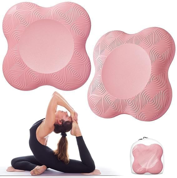 TRENDYQUORA Yoga Knee Pad  Lightweight Cushion Support for Knees, Hands, Wrists & Elbows (Set of 2) (Multicolor)