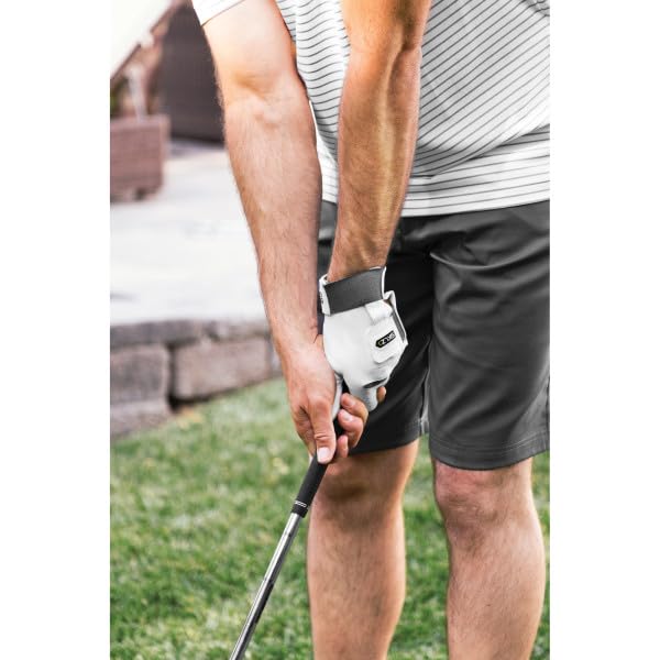Sklz Mens Smart Glove Left Hand Golf Glove, Large, White