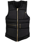 Ronix Rise Women'S Ce Approved Impact Vest, Black / Gold, Small