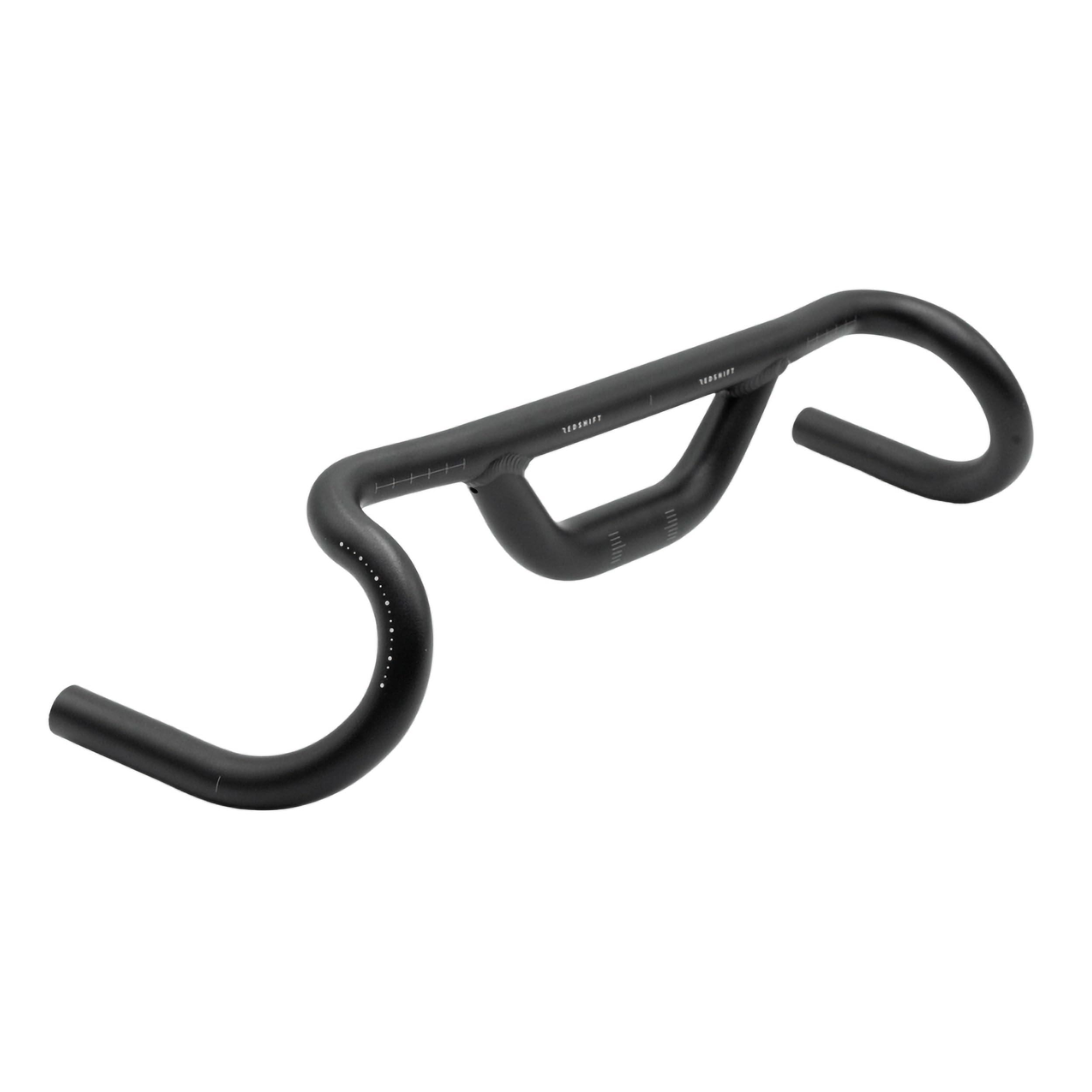 REDSHIFT Top Shelf Handlebar with 70mm of Rise, 47cm width for Road, Gravel, Touring, and Commuter Bikes, Aluminum Drop Bar