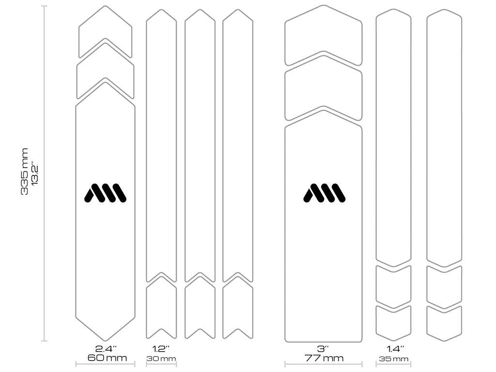All Mountain Style Ams High Impact Frame Guard Full - Protects Your Bike From Scratches And Dings, Stranger Things Upsidedown Bl