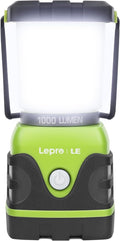 LE 1000LM Battery Powered LED Camping Lantern, Waterproof Tent Light with 4 Light Modes, Camping Essentials, Portable Lantern Fl