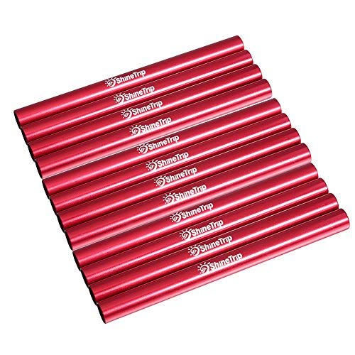 12Pcs Replacement Tent Poles For Diameter 7.98.5Mm Support Bar Awning Frames Kit With Case For Trekking Cam Hiking & Aluminum Al
