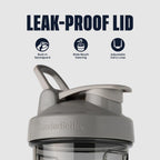 BlenderBottle Shaker Bottle Pro Series Perfect for Protein Shakes and Pre Workout, 28-Ounce, Smoke Grey