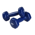 SPRI Dumbbells Hand Weights Set of 28 lb Vinyl Coated Exercise & Fitness Dumbbell for Home Gym Equipment Workouts Strength Trai