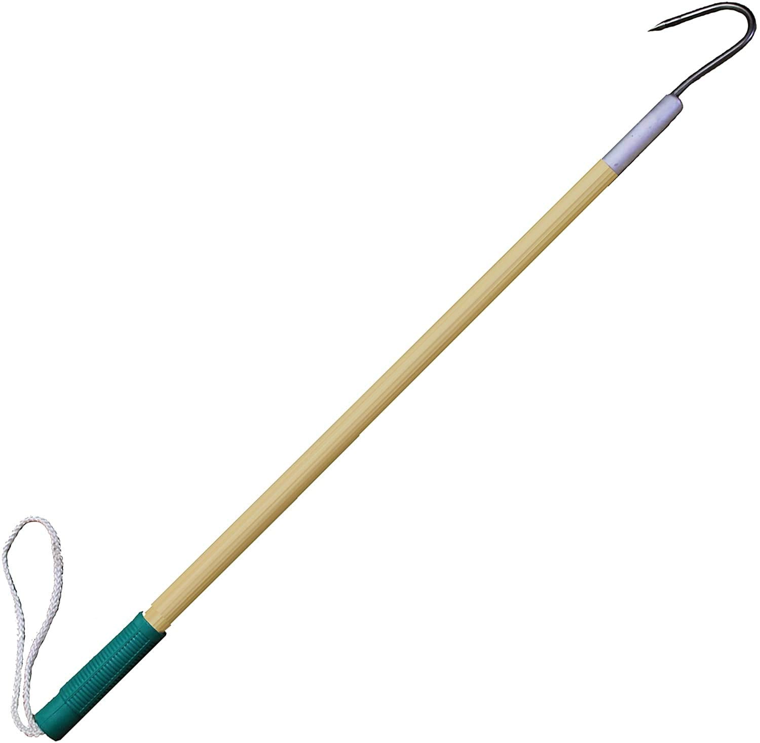 Kufa Sports Fishing Hand Gaff Landing Hook (36 Wooden Handle Gaff)