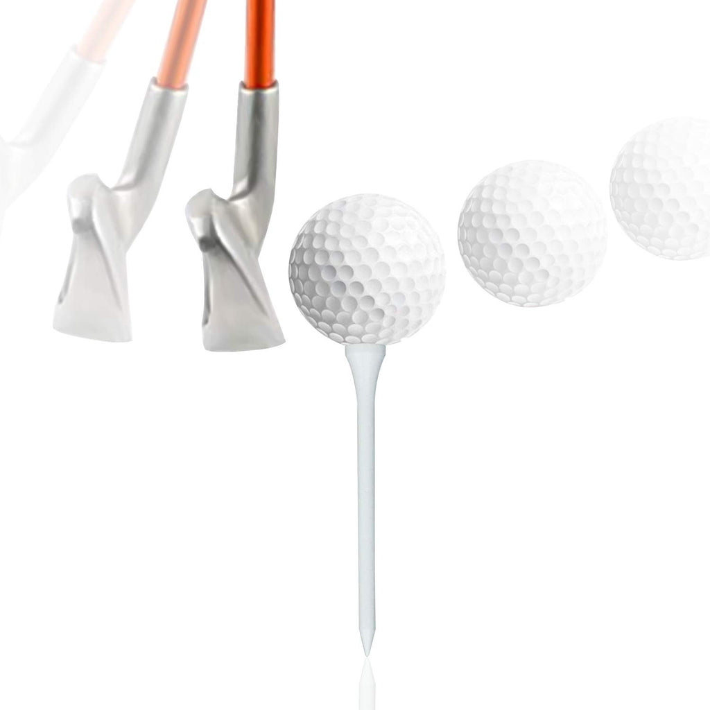 Mykuja Bamboo Golf Tee 3-1/4 Inch Pack Of 100 White