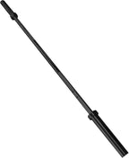 Cap Barbell 2' Olympic Solid 6 Ft Bar, Bronze Bushings, Black (New Version) (Obis-72B-3)