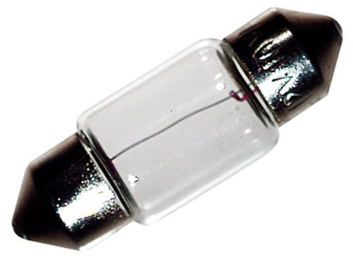 Ancor 529102 Marine Grade Electrical Light Bulb (Festoon End Cap, 12-Volt, 10-Watt, .83-Amp, Clear, 2-Pack)