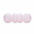 CLOVRIX?Wavy Massage Cylinder Deep Tissue Expanded Polypropylene Stretching Column Lightweight, Pink, Hardness 55 | Rollers Fitn