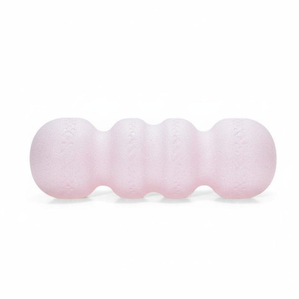 CLOVRIX?Wavy Massage Cylinder Deep Tissue Expanded Polypropylene Stretching Column Lightweight, Pink, Hardness 55 | Rollers Fitn