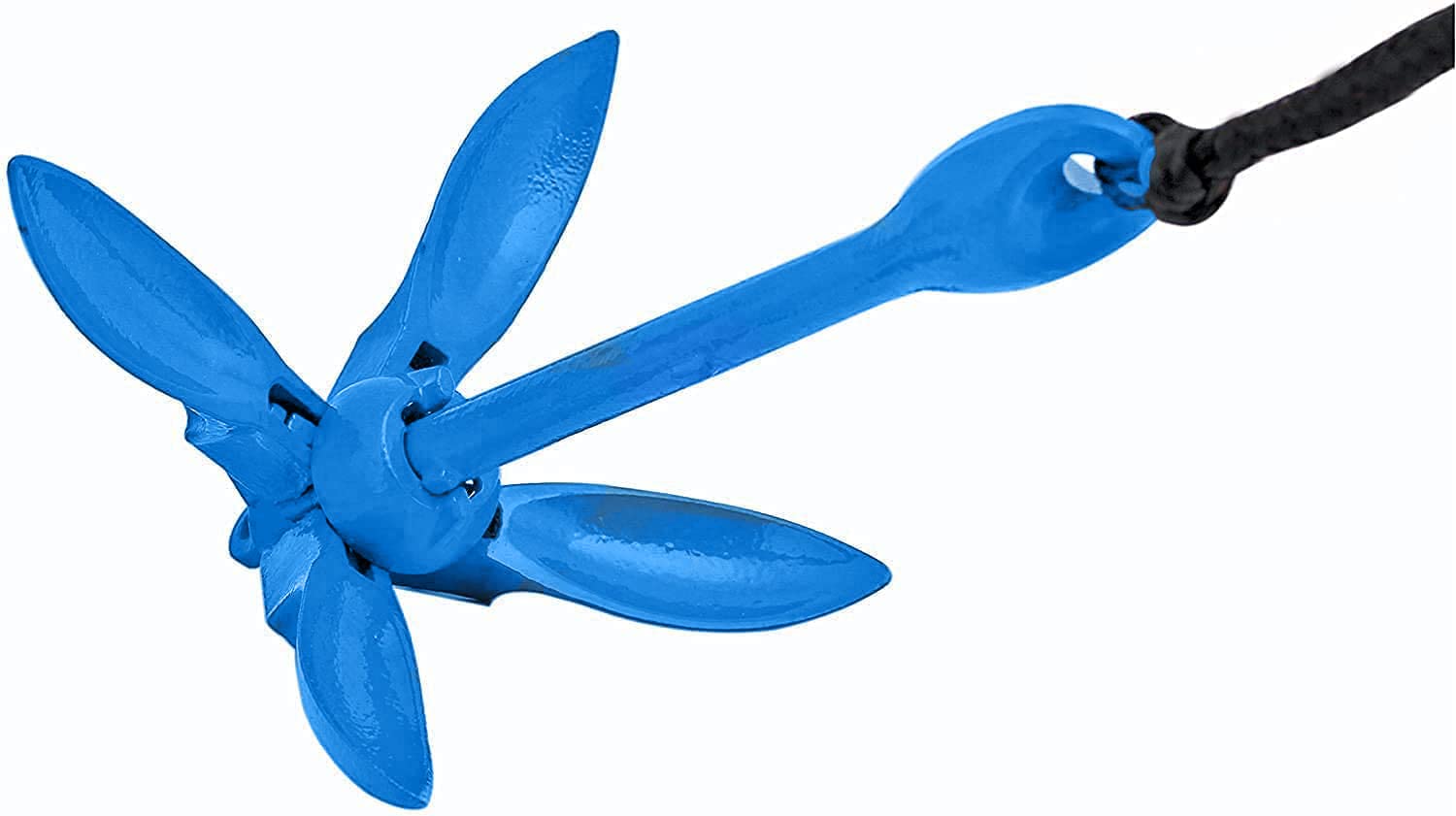 Xialuo Marine Kayak Anchor Kits 3.5 Lb Folding Anchor Accessories With 30 Ft Rope For Fishing Kayaks, Canoe, Jet Ski, Sup Paddle