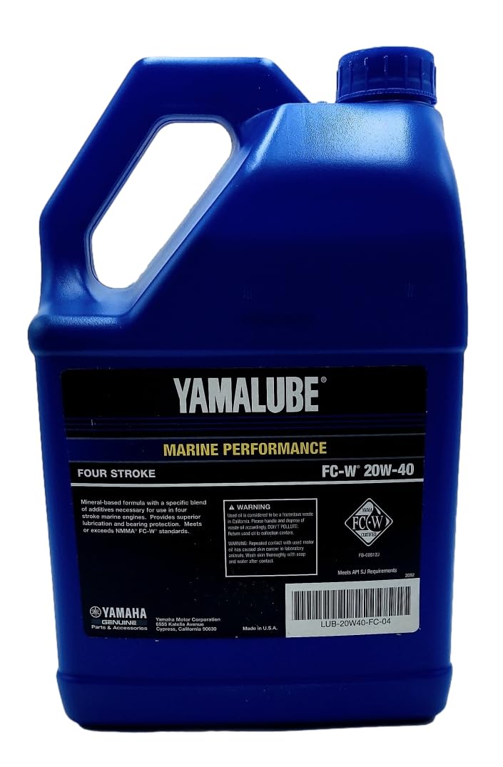 Yamaha Oem Yamaha New Oem 20W40 Marine Fc-W 4G, Lub-20W40-Fc-04, Lub-20W40-Fc-04
