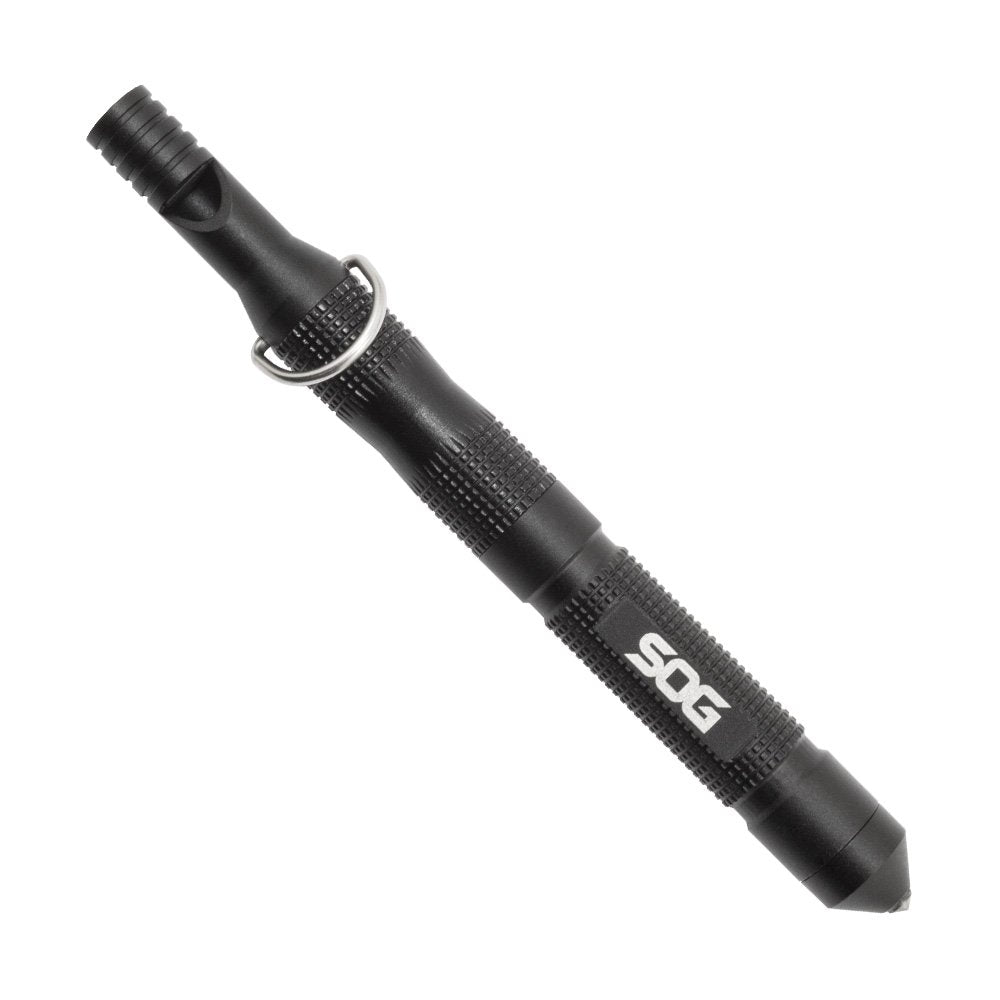 Sog Flint 4.3'' Survival & Defense Portable Compact Tool For Outdoors And Emergencies | Includes Glass Breaker And Whistle
