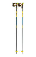 LEKI Spitfire 3D Lightweight Aluminum Ski Poles for Alpine Skiing - Denimblue-Aegeanblue-Mustardyellow - 120 cm
