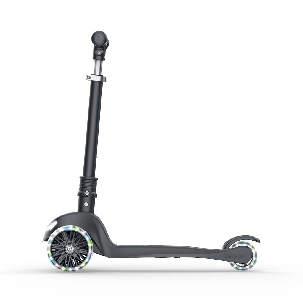 Jetson Leap 3-Wheel Kick Scooter, Portable Scooter for Kids with Light-Up Frame and Wheels, Folding Design, Adjustable Handlebar