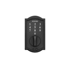 Schlage Be375 Cam 622 Touch Camelot Deadbolt, Electronic Keyless Entry Lock, Matte Black