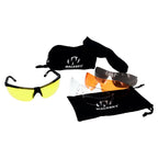 Walker'S Sport Glasses With 4 Interchangeable Lens, Impact-Resistant Durable Hunting Shooting Eye Safety Combo Kit - Includes St