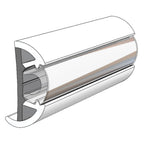 Taco Marine V11-9990Wcm60-2 Suproflex Rub Rail Kit - 60' X 2'' X 29/32'', Frosty White