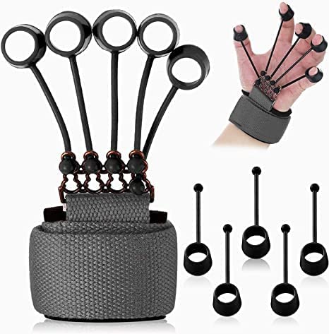 ONTRIP Finger Gripper Exerciser Grip Strength Training Equipment Stretcher Strengthener Exercise Tool Resistance Bands For Hand,