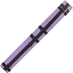 Action 34'' Long Pool Cue Hard Carrying Case - Holds 2 Butts & 2 Shafts Separate Molded Tubes Large Zippered Accessory Pockets A
