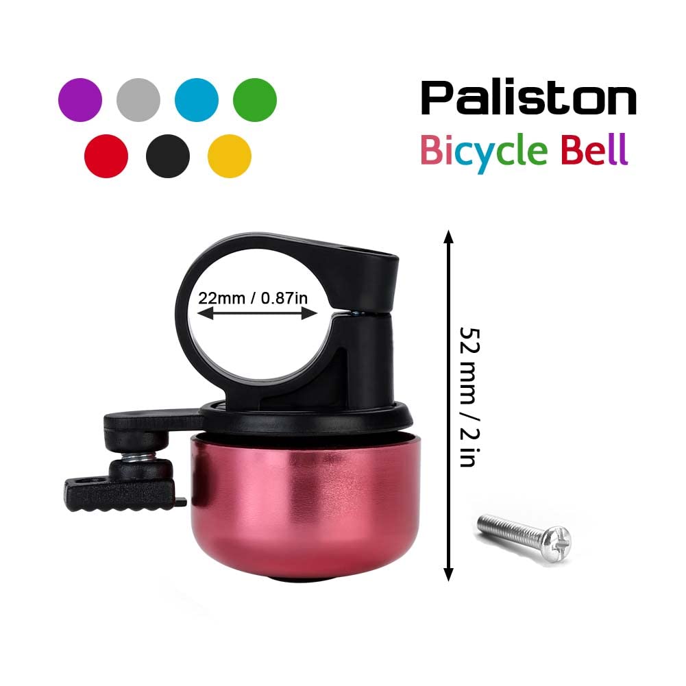 Paliston Bike Bell Bicycle Bell Crisp Sound For Adults Kids Boys Girls Pink  Pink