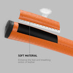 Shabier Light Weight Breathable Leather Golf Putter Grip Pure Handmade Soft Leather Golf Grips (Orange)