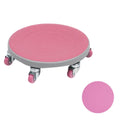 UJEAVETTE Slimline SixWheel Fitness Disc Concentric Circular Pattern Cushioned Training Disc Even Abdominal Slider Gray, Pink