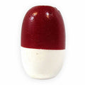 Jim Buoy 1504 Rope Floats, Red/White, 3''X5''