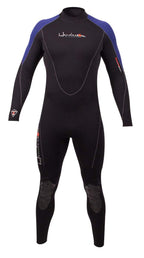 Henderson Thermoprene 3Mm Men'S Jumpsuit (Back Zip) (Black/Blue, Small)