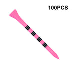Zivisk Wooden Golf Tees 3-1/4 Inch 100 Count, 3.25'' Long Golf Wood Bamboo Tees For Women (Pink,83Mm)