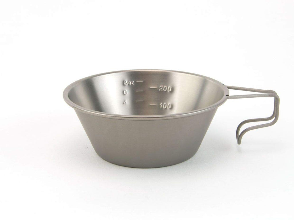 Snow Peak Titanium Sierra Cup - Lightweight Titanium Camping Cup With Measurement Lines - Durable Cookware Camping Supplies - Ki