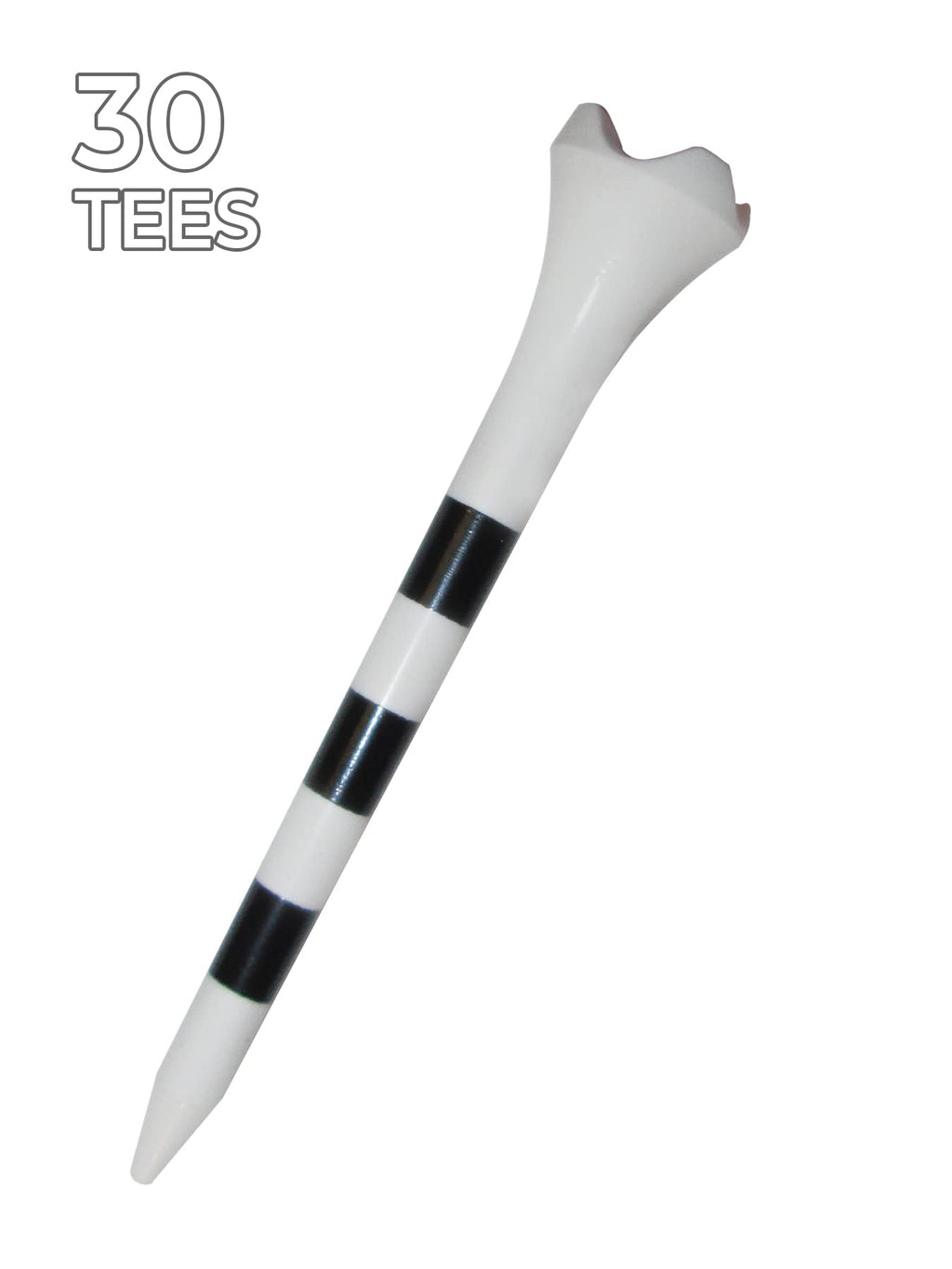 Pride Golf Tee ''Pride Performance Striped Golf Tees (Pack Of 30), 3-1/4'''', White