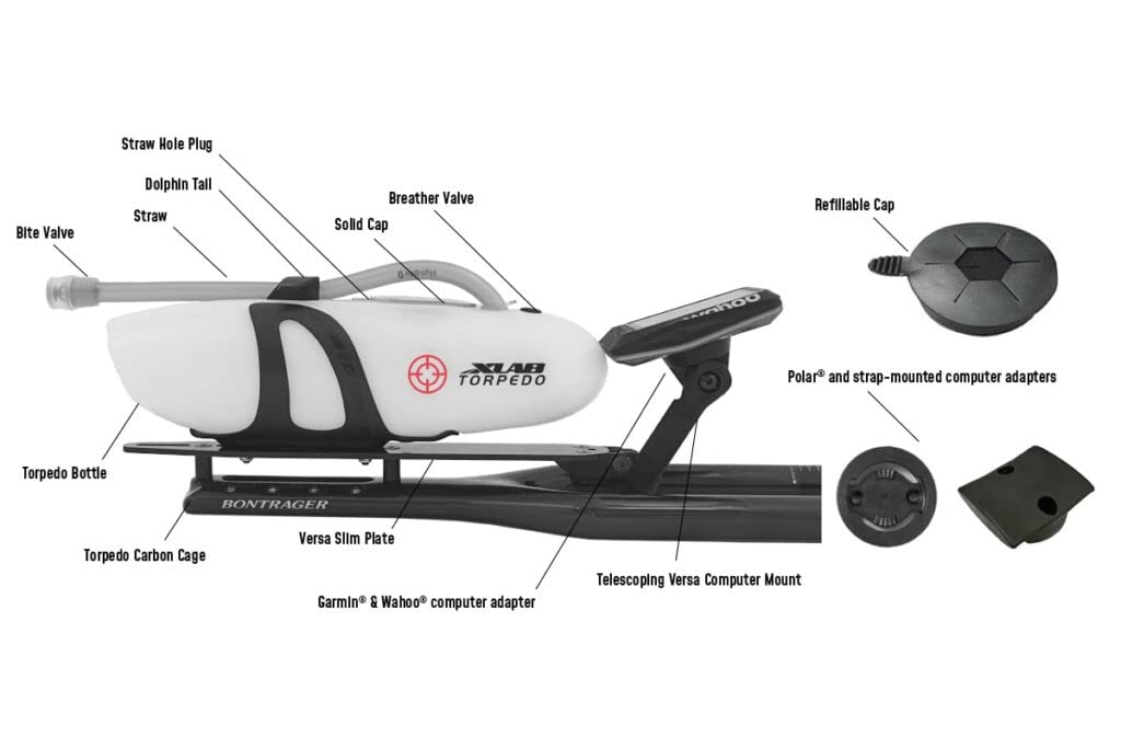 Xlab Torpedo Versa Slim Aero Drink System - Black