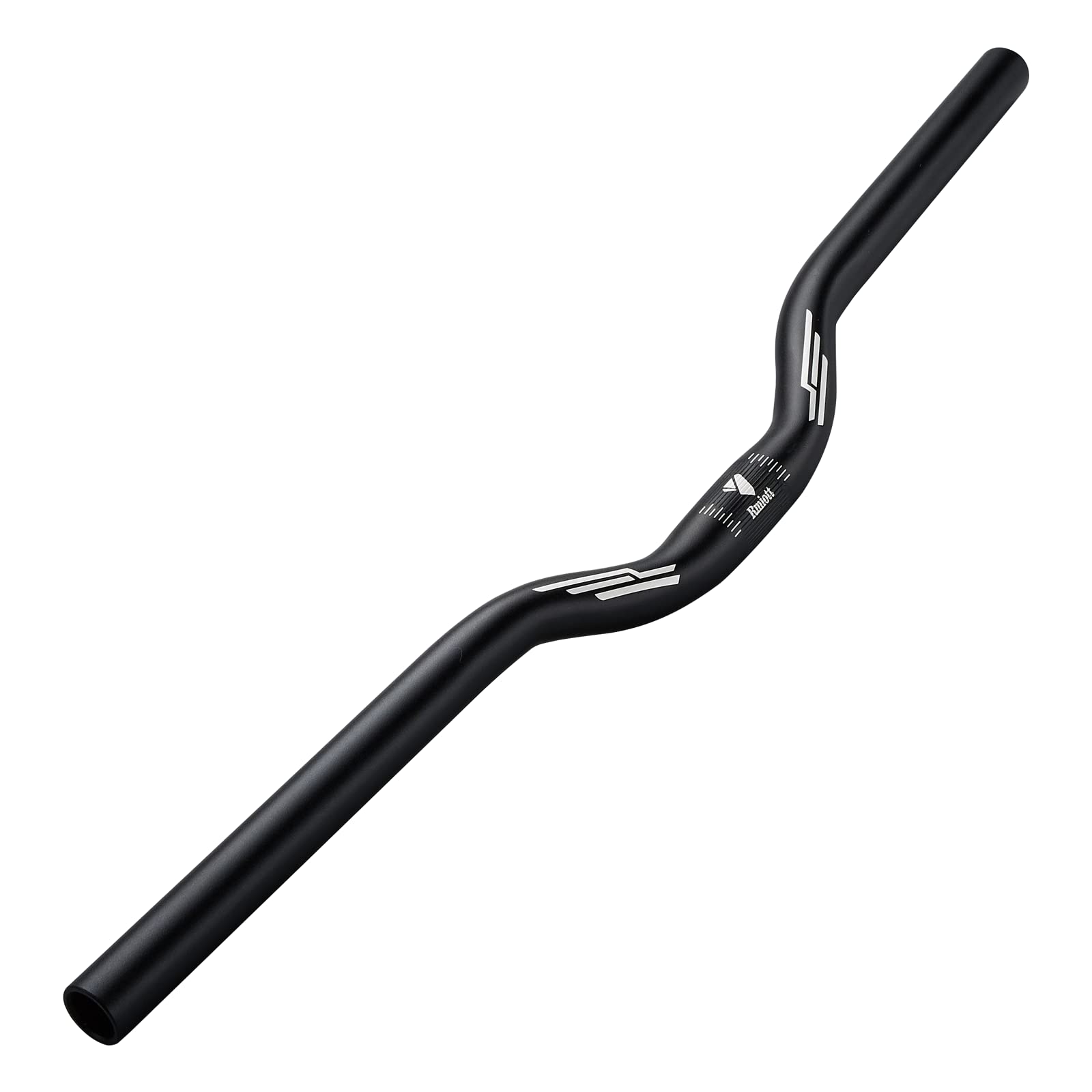 Rmiott 25.4mm Rise 70mm MTB Riser Handlebars -Fits 25.4mm Stems -Length 25.19inch/640mm Black